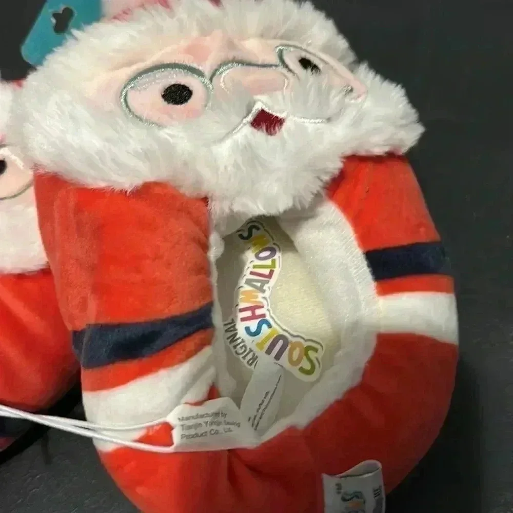 Squishmallows Santa slippers kids size 11/12 NWT